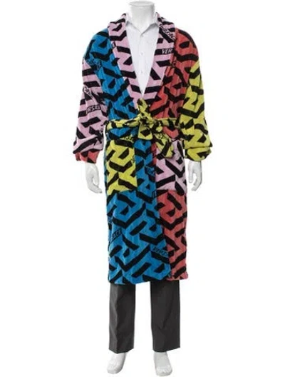Pre-owned Versace Graphic Print Robe In Multicolor