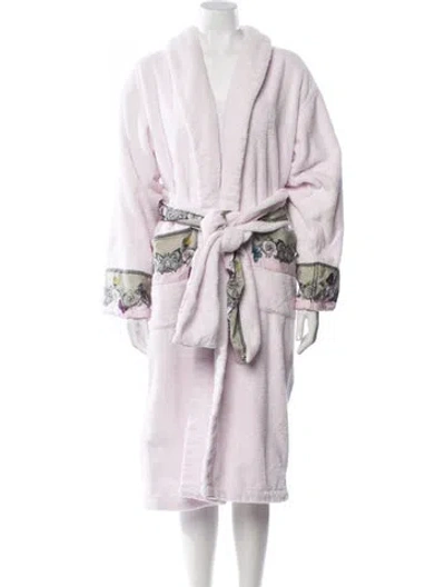 Pre-owned Versace Graphic Print Robe In Purple