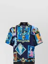 Versace Graphic Print Short Sleeve Gallery Shirt