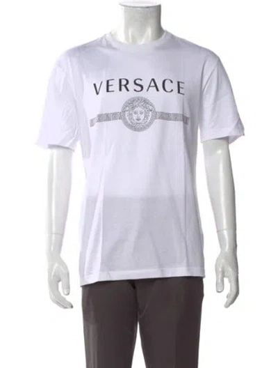 Pre-owned Versace Graphic Print Short Sleeve Shirt In Multi