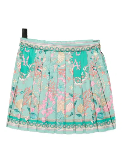 Versace Kids' Graphic-print Skirt In Multi