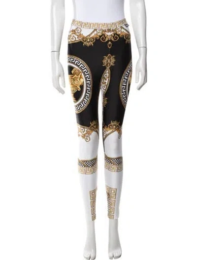 Pre-owned Versace Graphic Print Sweatpants In Black