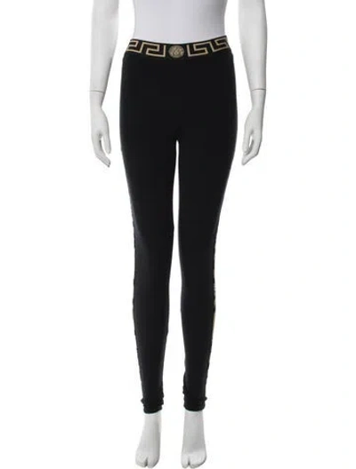 Pre-owned Versace Graphic Print Sweatpants In Black