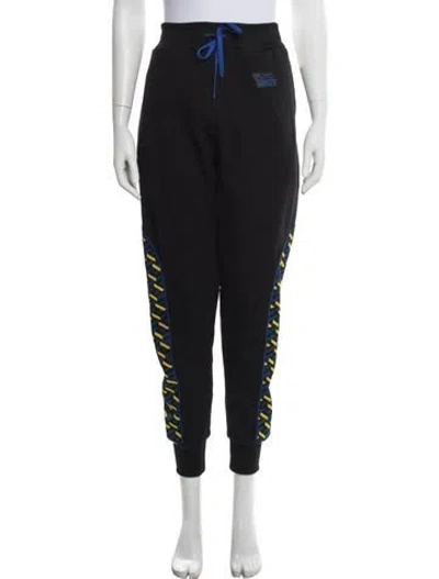 Pre-owned Versace Graphic Print Sweatpants In Blue