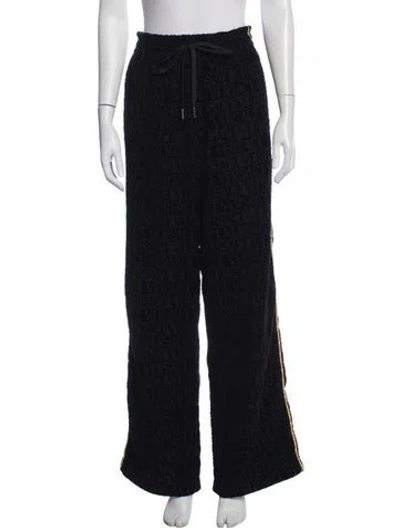 Pre-owned Versace Graphic Print Sweatpants In Blue