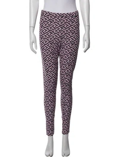 Pre-owned Versace Graphic Print Sweatpants In Pink