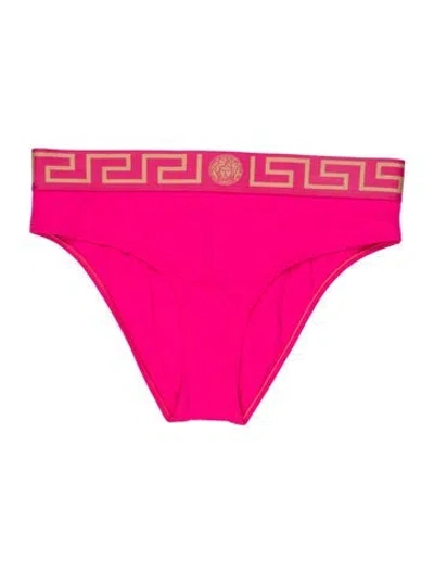 Pre-owned Versace Graphic Print Swim Briefs W/ Tags In White