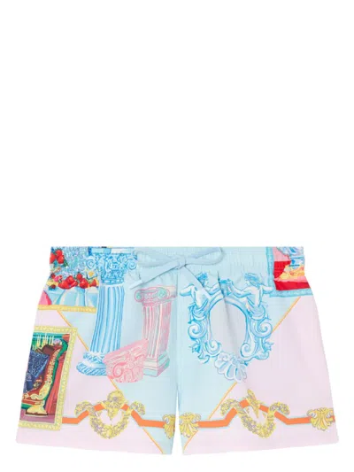 Versace Printed Nylon Swim Shorts