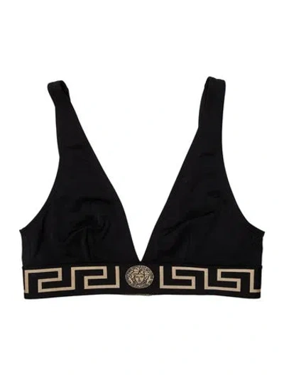 Pre-owned Versace Graphic Print Top In Blue