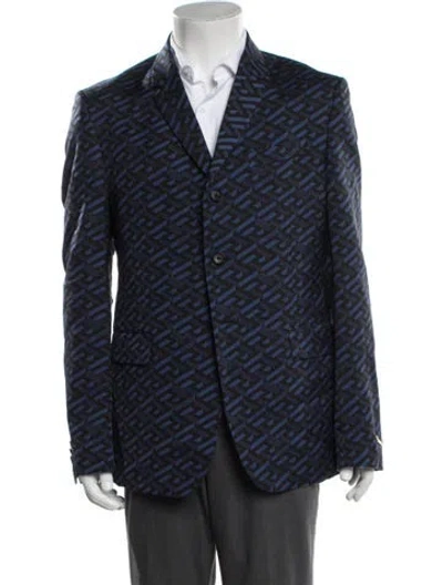 Pre-owned Versace Graphic Print Two-piece Blazer In Black