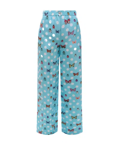 VERSACE VERSACE GRAPHIC-PRINTED WIDE-LEG TROUSERS