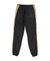 Versace Graphic-stripe Taffeta Track Pants In Green