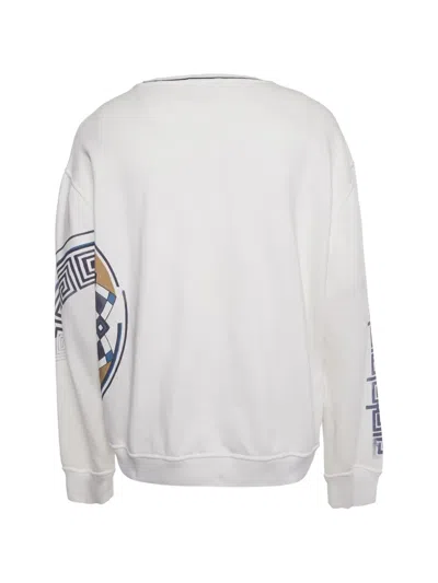 Pre-owned Versace Graphic-print Sweatshirt In White