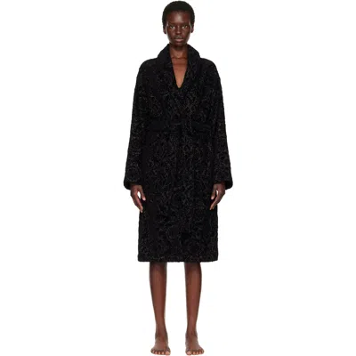 Versace Gray Barocco Bathrobe