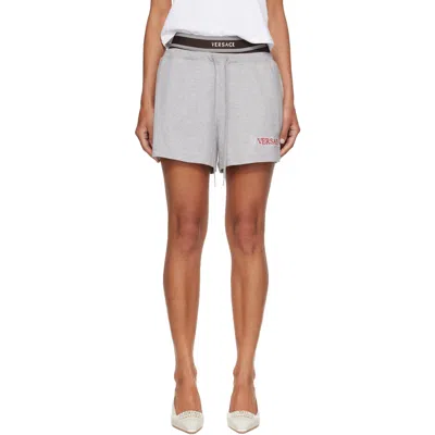Versace Gray Cotton-jersey Shorts