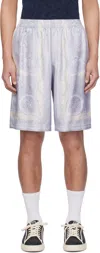 Versace La Coupe Des Dieux Shorts In 5e450-silver+champag