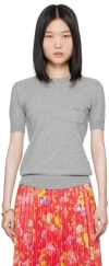 Versace Gray Medusa Sweater In 1eb60 Concrete Melan