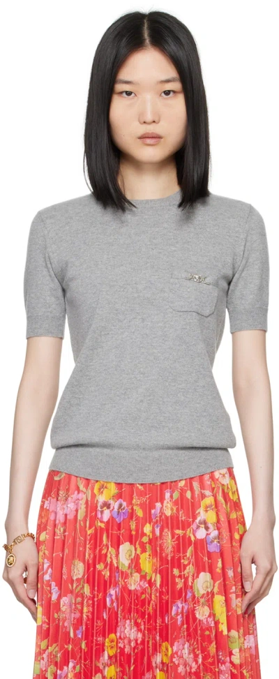 Versace Gray Medusa Sweater In 1eb60 Concrete Melan
