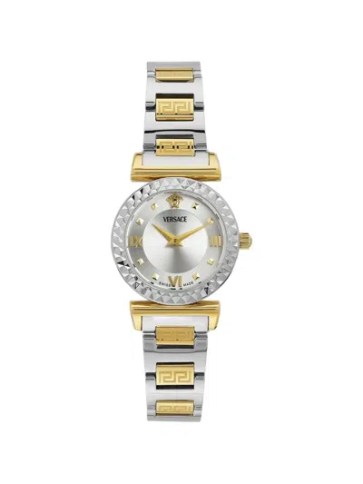 Versace Greca 27mm Watch In Silver