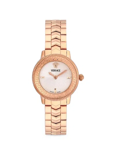 Versace Greca 30mm Watch In Gold