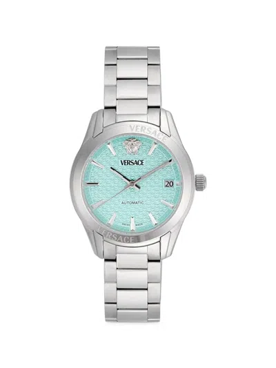 Versace Greca 35mm Watch In Blue