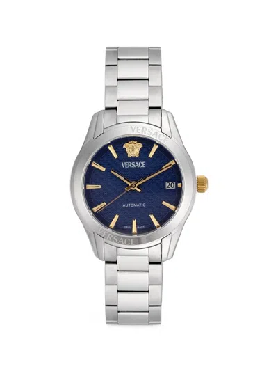 Versace Greca 35mm Watch In Metallic