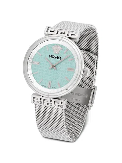 Versace Greca 36mm Watch In Metallic