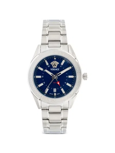 Versace Greca 42mm Watch In Metallic