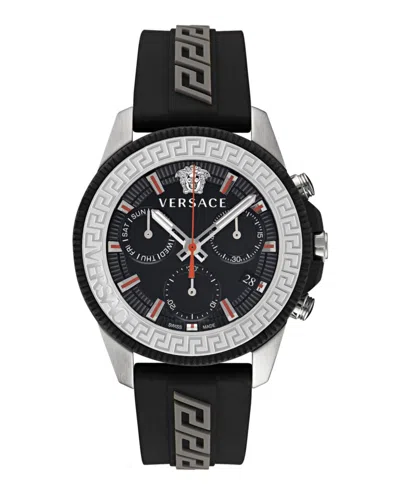 Versace Greca Action Chrono Silicone Watch
