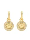 Versace Earrings Metal Rhinestones Accessories In White