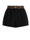 Versace Medusa Central Trunks Border Greca In Black