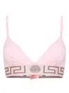 Versace Greca-border Triangle Bra In Multicolor