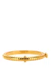 Versace Geometric Hexagonal Pattern Bangle In Yellow