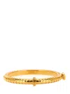 Versace Geometric Hexagonal Pattern Bangle In Yellow