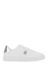 Versace Low-top Sneakers With Logo In White