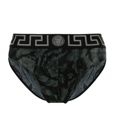 VERSACE VERSACE GRECA BORDER BAROCCO PRINTED BRIEFS