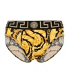 Versace Greca Border Briefs In Multicolor