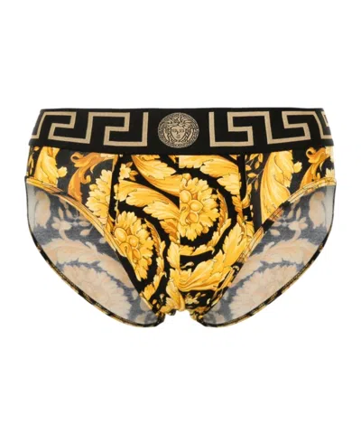 VERSACE VERSACE GRECA BORDER BAROCCO PRINTED BRIEFS
