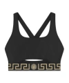 Versace Women's Logo Bikini Top In Black