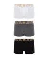 Versace Set Of Three Cotton Boxers In Black