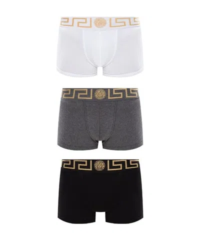 VERSACE VERSACE GRECA SET OF THREE BOXERS