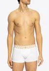 Versace Greca Waistband Boxer Briefs In White