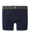 Versace Greca Border Boxers In Black