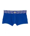 Versace Greca Border Briefs With Medusa In Blue
