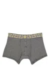 Versace Gray Greca Border Boxer Briefs In Grey
