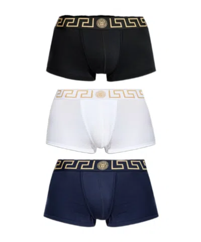 VERSACE VERSACE GRECA-BORDER THREE-PACK BOXER BRIEFS