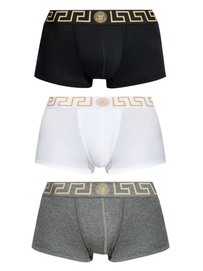 VERSACE GRECA BORDER BOXERS (PACK OF THREE)
