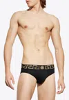 Versace Panties With Lace Back In Black