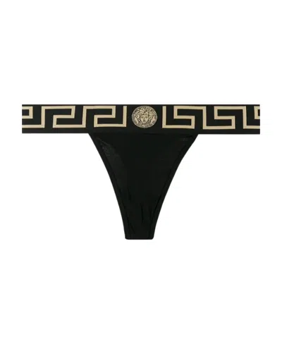 VERSACE VERSACE GRECA BOARDER THONGS