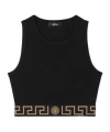 Versace Greek Border Underwear Tank Top Clothing In Black